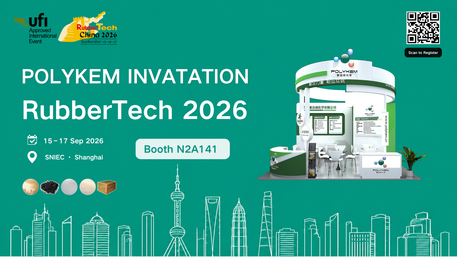 Spoznajte Polykem na RubberTech China 2026 v Šanghaju